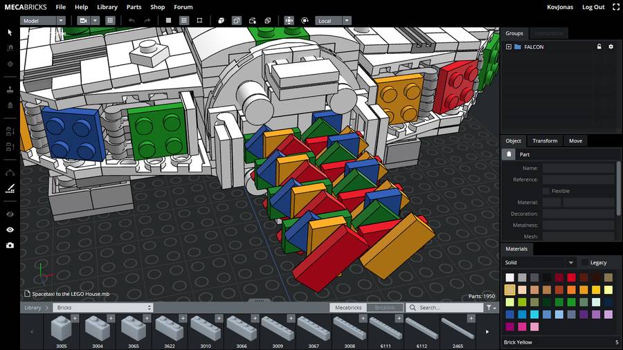 Űrtaxi a LEGO House-hoz