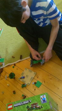 Minecraft első éjszaka átépítve Lego 21115