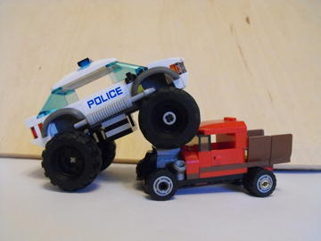 Monster truck rendőrautó