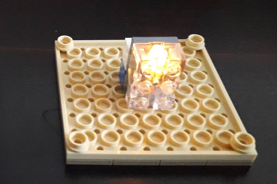 Lego hűtőmágnes és éjjeli fény