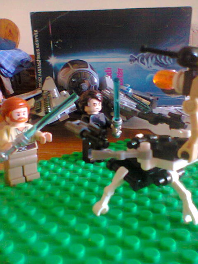 Anakin és Obi-Van VS droideka