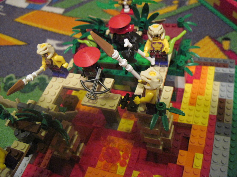 Ninjago lávatenger és dzsungel-csapda