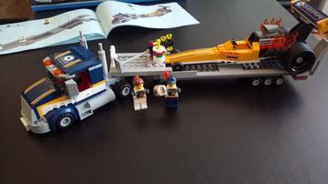 Dragster szállító kamion