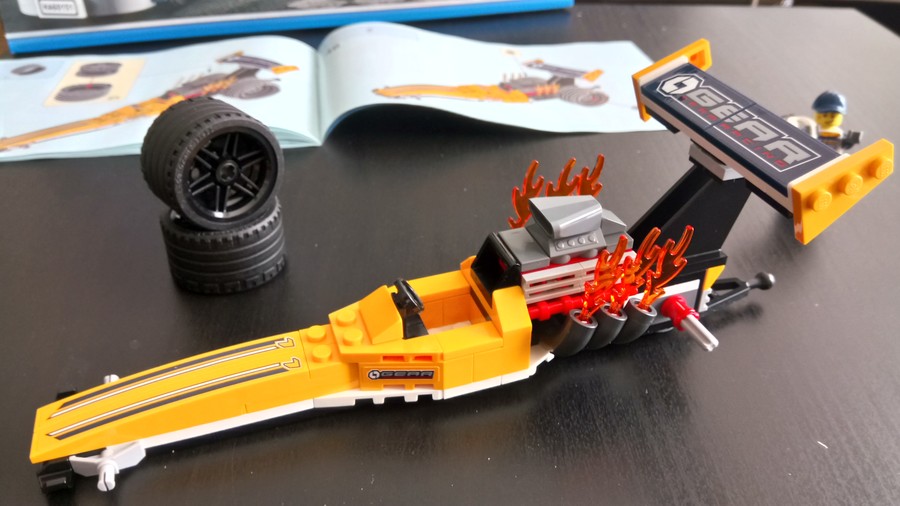 Dragster szállító kamion