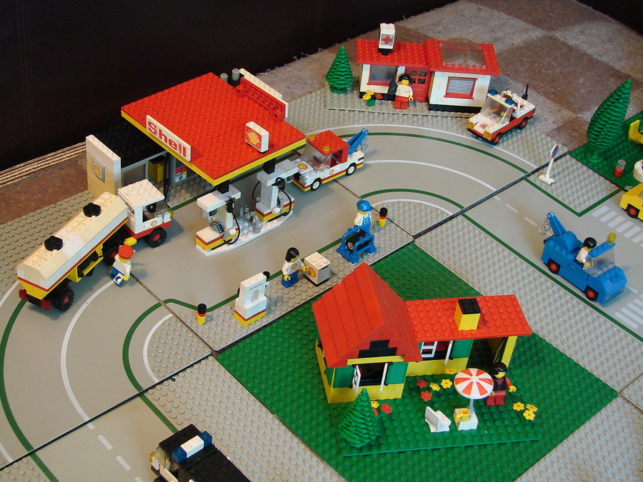 Lego város az 1980-as évekből