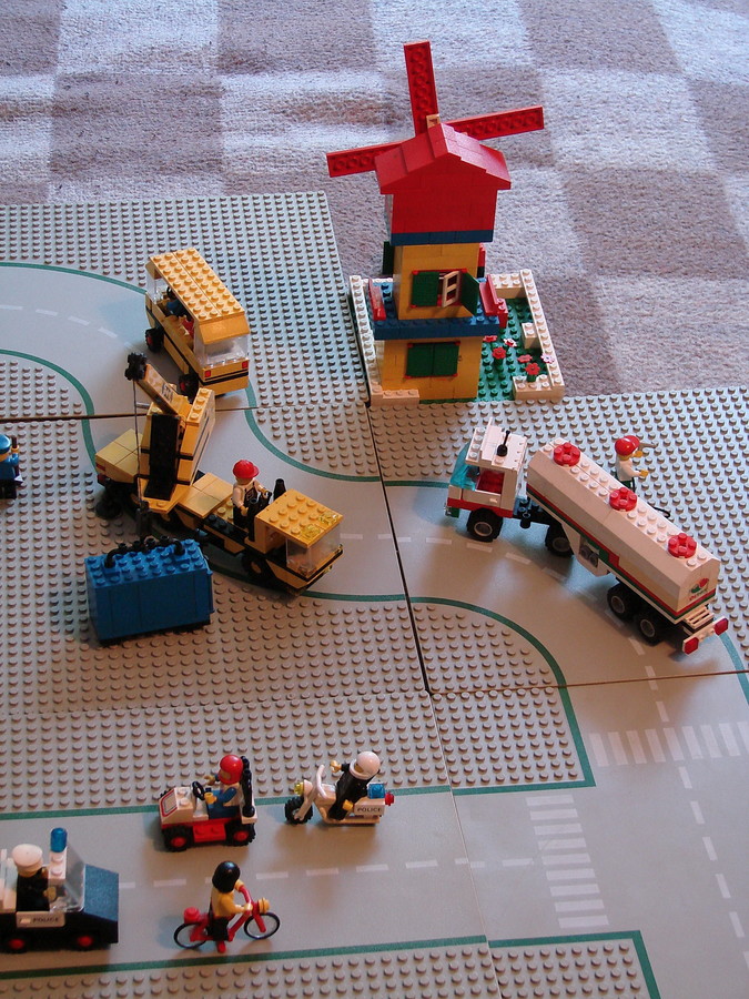 Lego város az 1980-as évekből