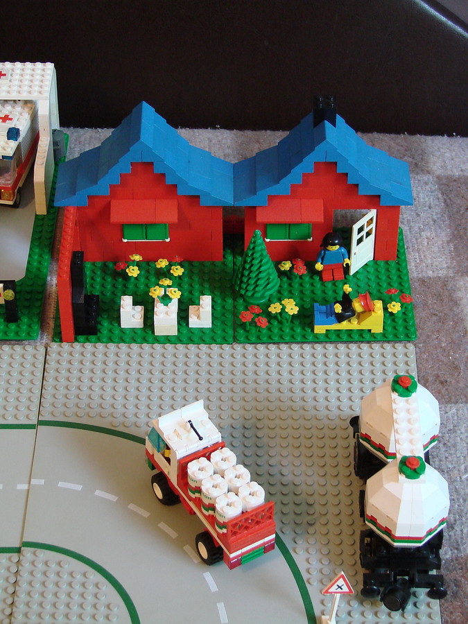 Lego város az 1980-as évekből
