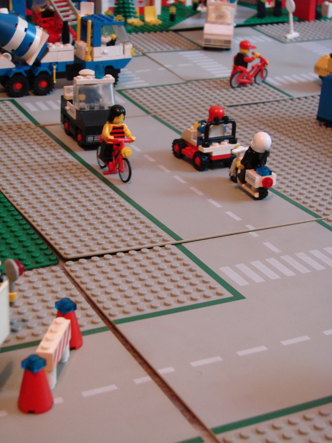 Lego város az 1980-as évekből