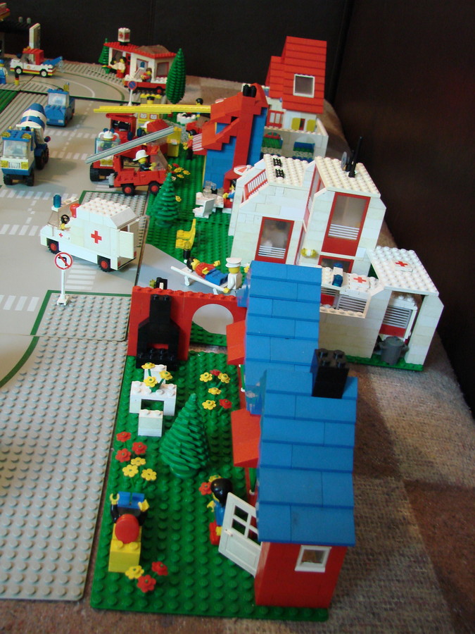 Lego város az 1980-as évekből