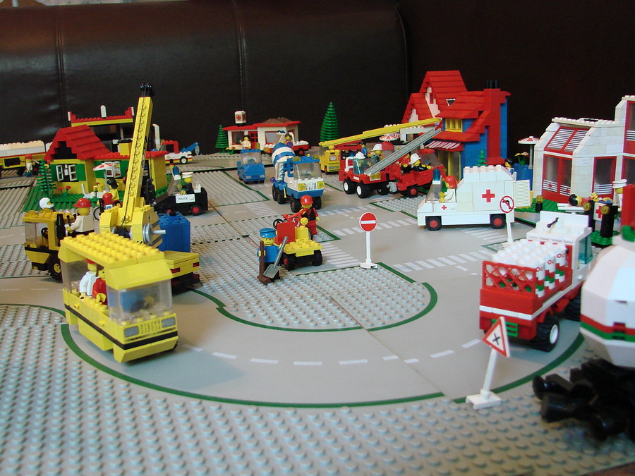 Lego város az 1980-as évekből
