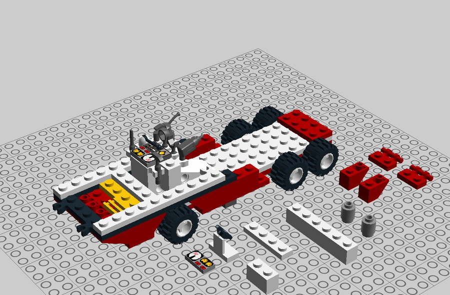 F1 Trailer szervizkamion 6484 készletből