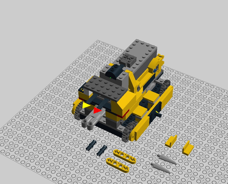 Motorizált 60074 Buldózer