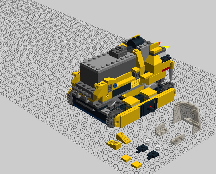 Motorizált 60074 Buldózer