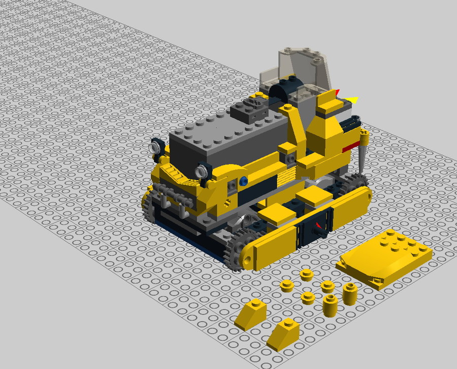 Motorizált 60074 Buldózer