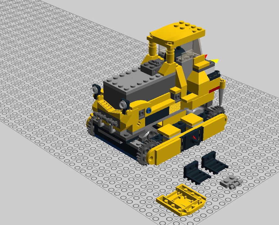 Motorizált 60074 Buldózer
