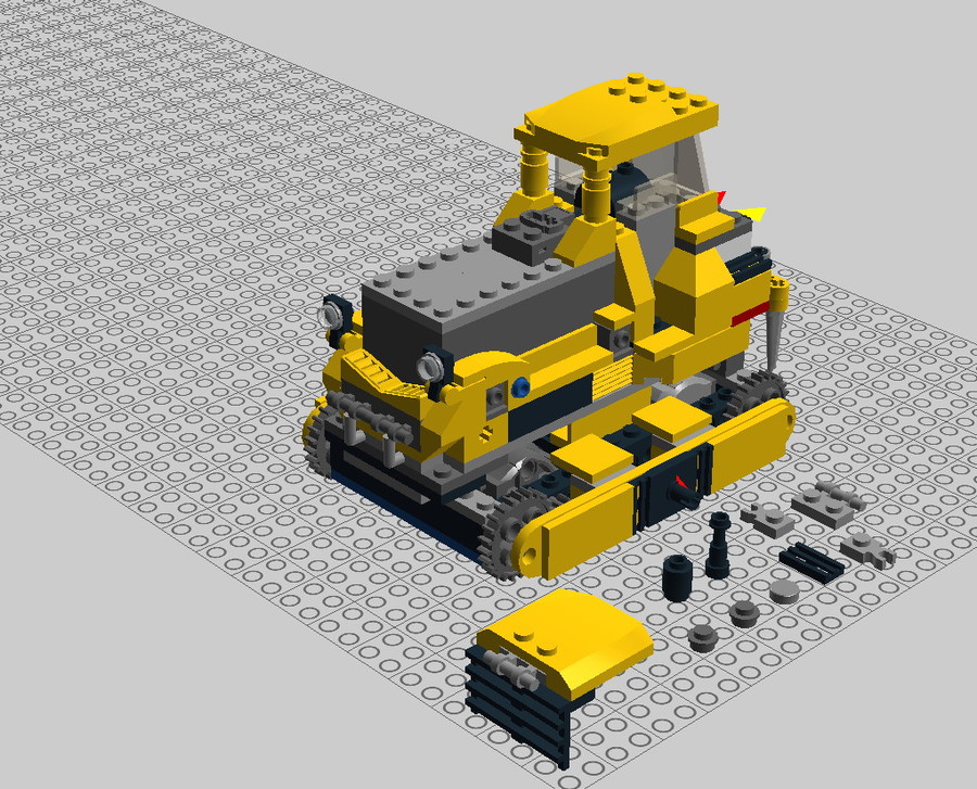 Motorizált 60074 Buldózer