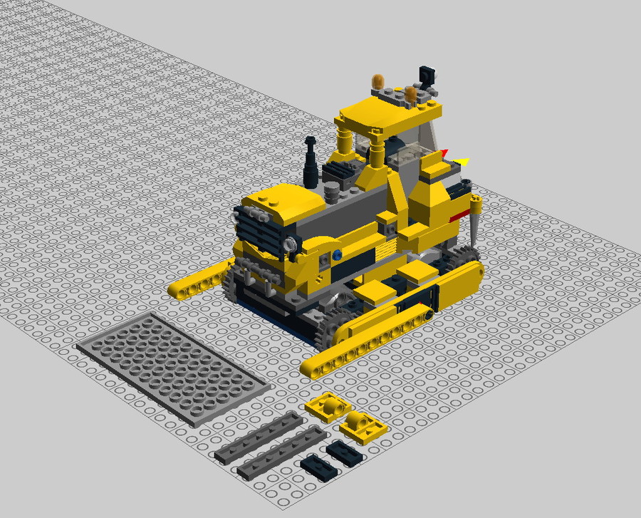 Motorizált 60074 Buldózer