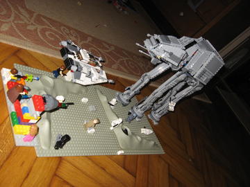 StarWars csata nagy lépegetővel