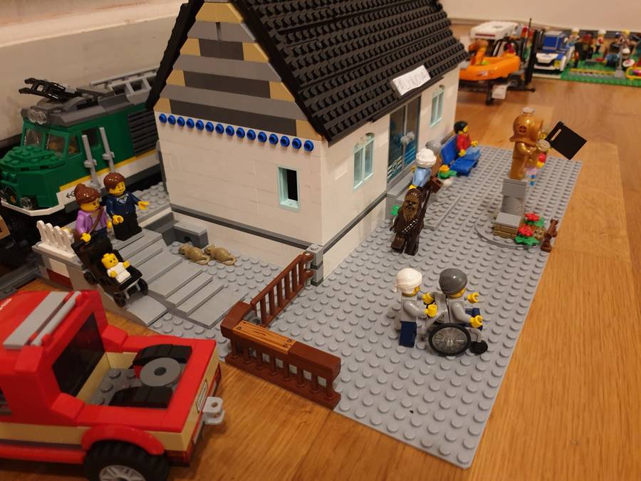 Vasútállomás Lego Cityben