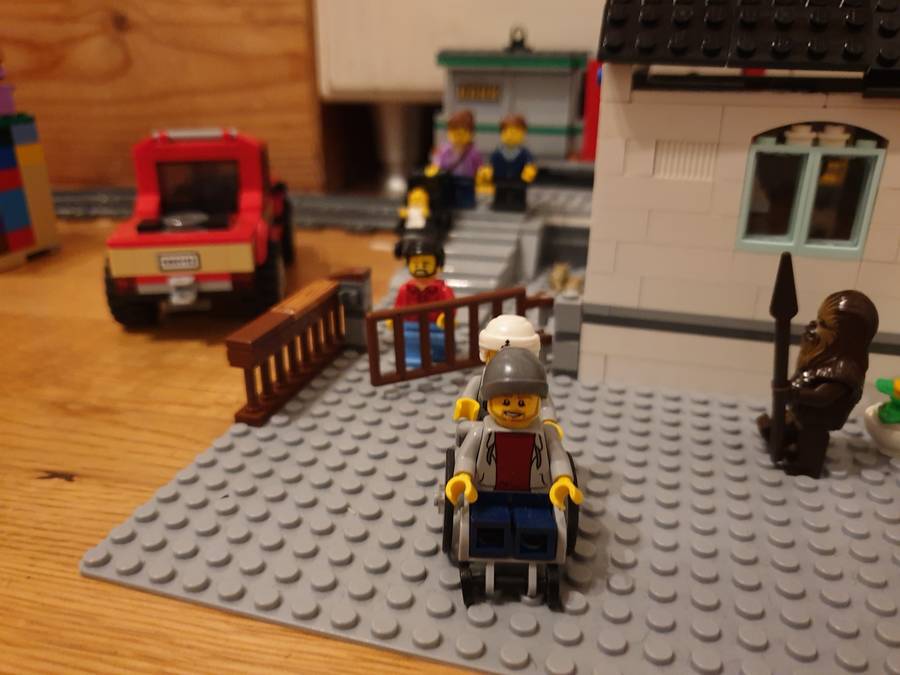 Vasútállomás Lego Cityben