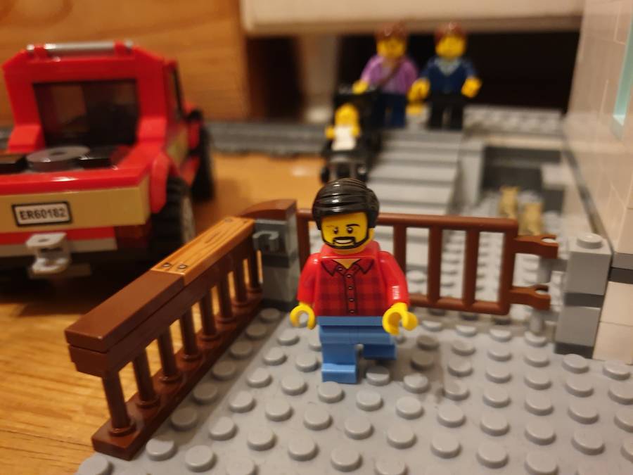 Vasútállomás Lego Cityben