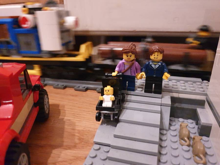 Vasútállomás Lego Cityben