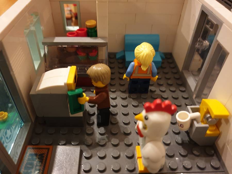 Vasútállomás Lego Cityben