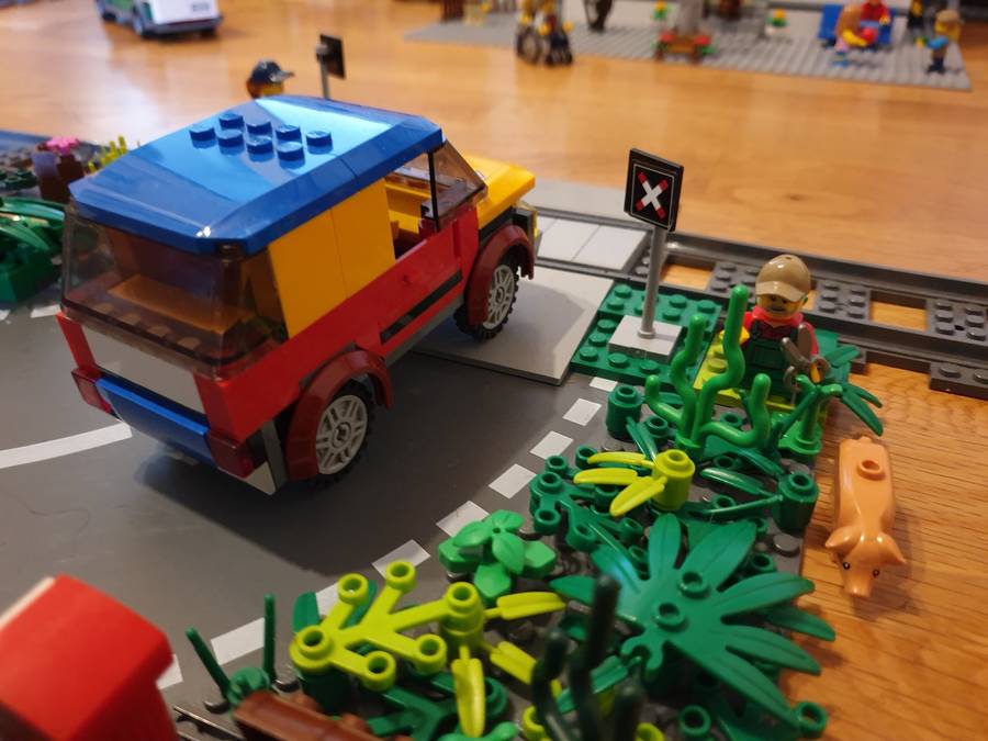 Vasútállomás Lego Cityben