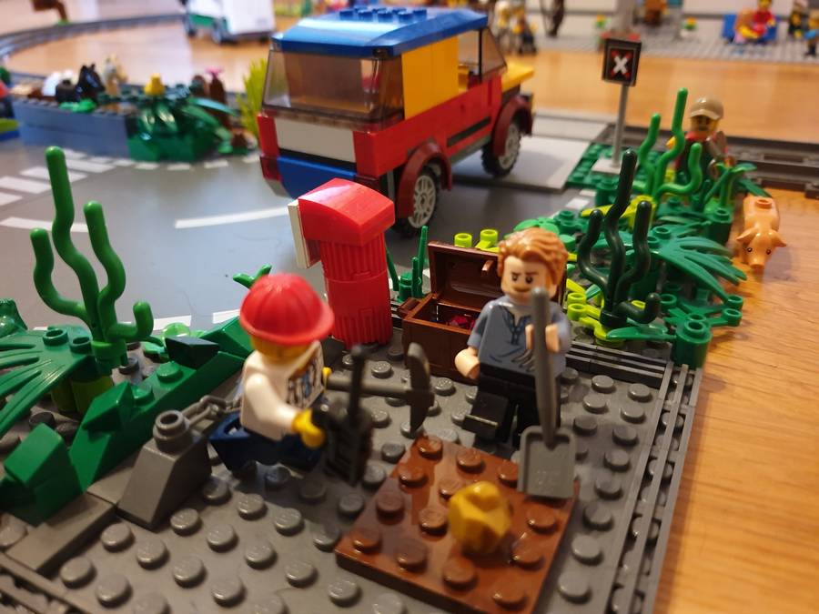 Vasútállomás Lego Cityben