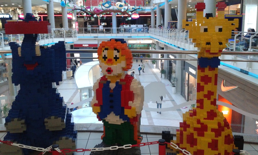 Lego kiállítást láttunk