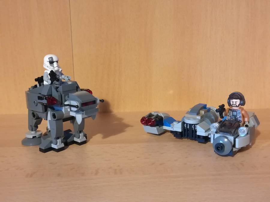 Ski Speeder vs. First Order Walker Microfighters