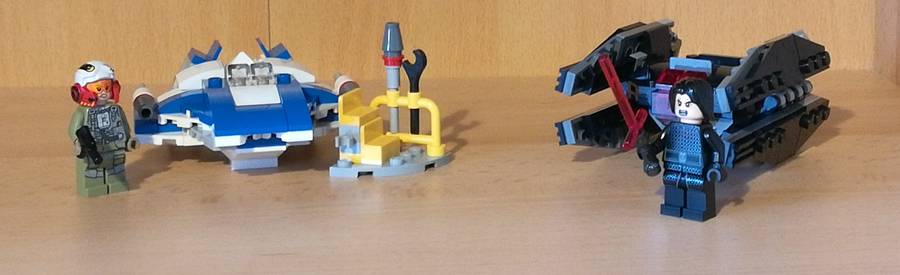 A-Wing vs. TIE Silencer Microfighters
