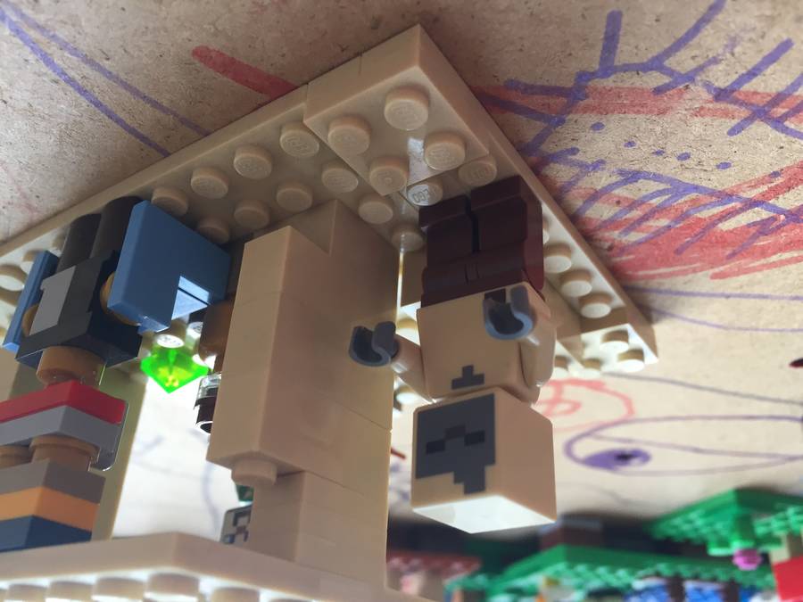 Minecraft: Sivatagi jelenet.