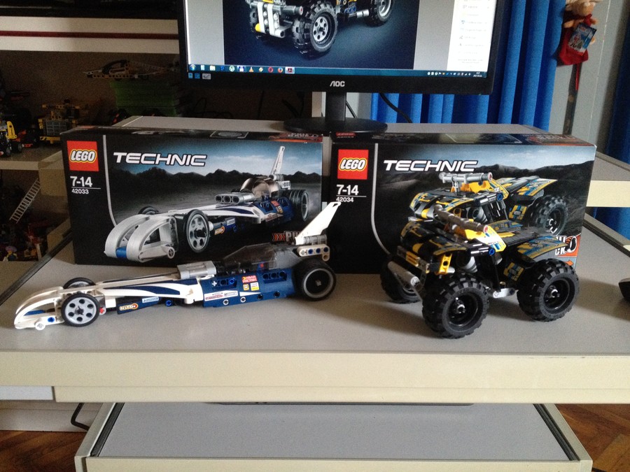 42033+42034 Csúcstartó és Quad bike összeépítése