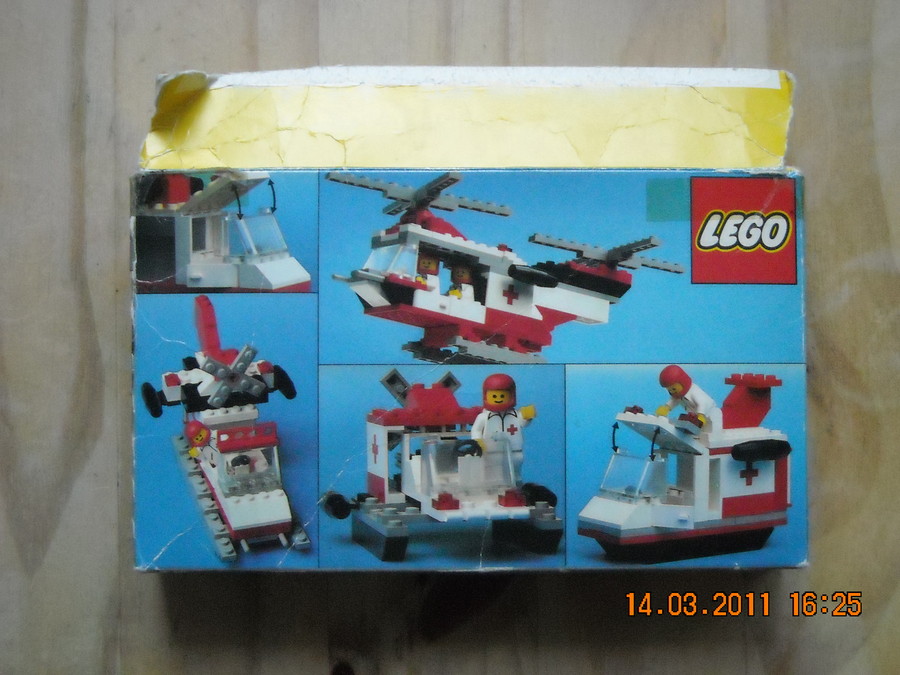 LEGO  City  6691 Red Cross Helikopter  1981