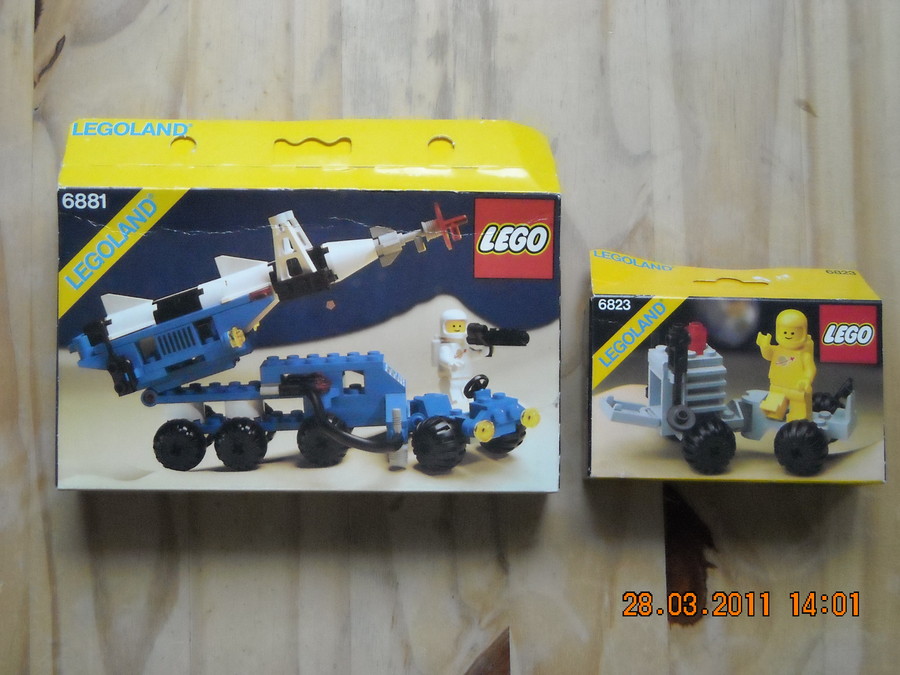 LEGO Space 6881 Lunar Rocket Launcher 1984 6823 Surface Transport 1983