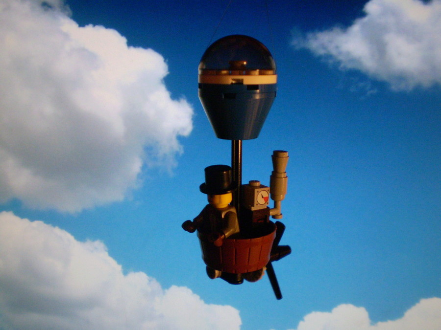 Mini steampunk hőlégballon
