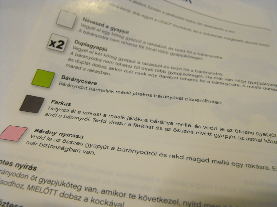 Első Lego társasjátékom