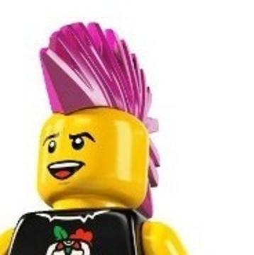 Punk rocker minifigura