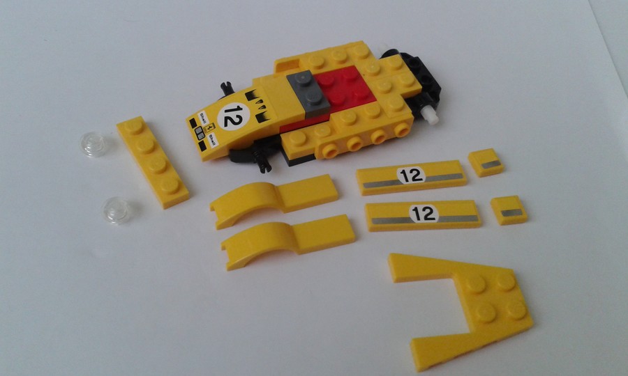 Shell sárga ferrari