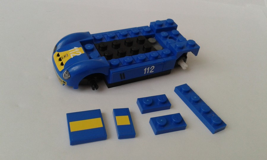Shell kék ferrari
